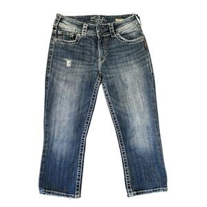 Silver Suki Surplus Capri Jeans